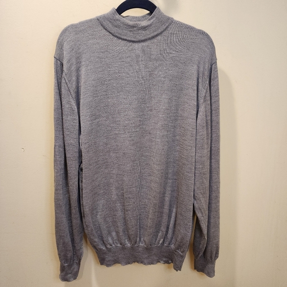 Nordstrom Sweaters - Nordstrom  100% Extrafine Merino Wool Gray Turtleneck Sweater Size XL